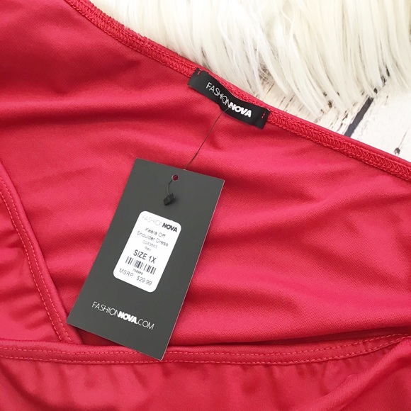 📍SOLD📍FASHION NOVA Keara off shoulder dress - Picture 6 of 8